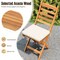 Set of 2 Folding Patio Chairs with Comfortable Cushions for Outdoor Spaces